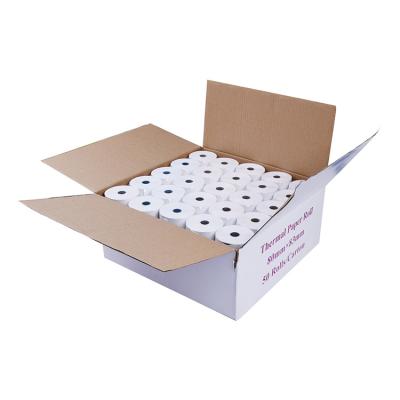 China Smooth Size BPAfree POS Paper Custom Credit Card Fax Thermal Paper Thermal Paper Rolls Till Rolls 57*30 40 60 80X80 for Cash Receipt for sale