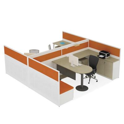 China Office Furniture Convertible Employee Desks Split Single 4 People Office Combination Desks And Chairs for sale