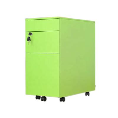 China Movable Key Lock Office Furniture , 3 Drawer Cabinet Metal Drawer Cabinet for sale