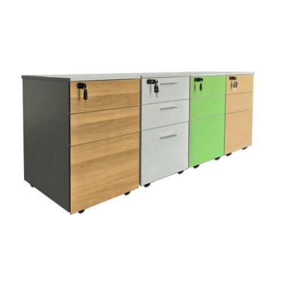 China Factory Drawers Threelayer Three-Layer Metal Storage Three Drawer Mobile File Cabinet for sale