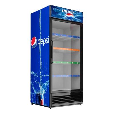 China Single-temperature SHIJIE store front store beverage machines cola beer freestyle combined light refridge LED refridge fridge freezer and beverage coca-cola for sale