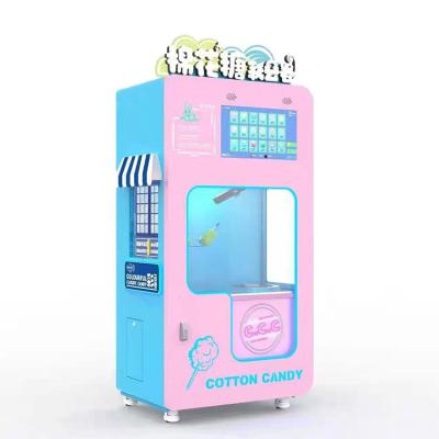 China ShiJie Candy Floss Cotton Candy Vending Machine Electric Commercial Supply Vending Machine For Sale Automatic Cotton Candy Maker for sale