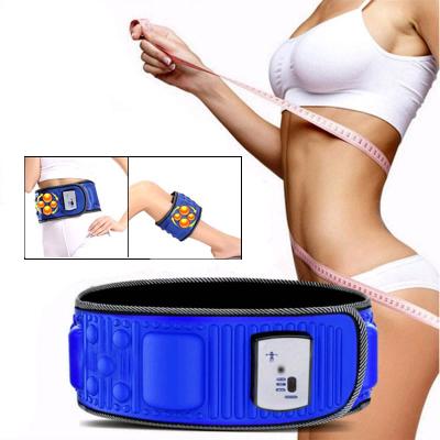 China 2022 New Arrival Electric Portable Lose Weight Belly Vibrator Slimming Belt For Hand Leg Buttocks Muscle Abdominal Slimming for sale