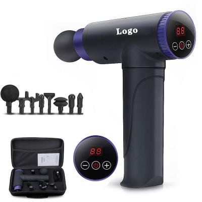 China 2021 No Noise Vibration Massage Gun Lithium Battery Fascia Muscle Gun Handheld Low Noise Relaxation à venda