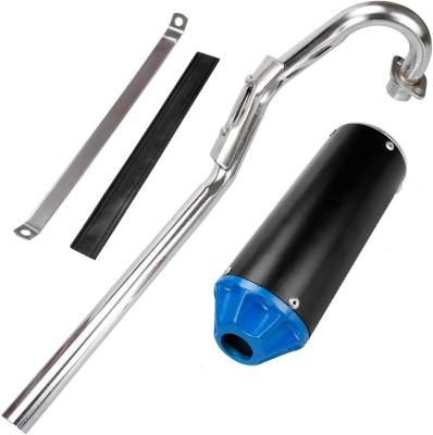 China HIAORS New Arrival Aluminum Exhaust Muffler Pipe Assembly For Honda CRF50 XR50 Chinese 70cc-125cc SSR Taotao Coolster Pit Dirt Bike for sale