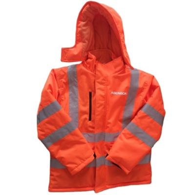 China Functional Fleece Windproof Waterproof Reflective Waterproof Outdoor Striping Winter Thick Warm Coats for sale