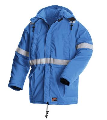 China Detachable/Adjustable Hood Water Proof Workwear Uniforms Safety Reflective Tape Cotton Padded Warm Winter Coat Parka for sale