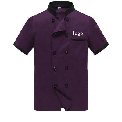 China restaurant & Bar China supplier sells OEM/ODM chef coat and unisex wholesale short sleeve restaurant uniforms for sale