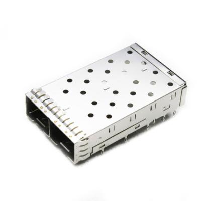 China LCP Connector Sfp+ Wholesale Connectors Router Sfp+ Port 1*2 2-Port Connector for sale