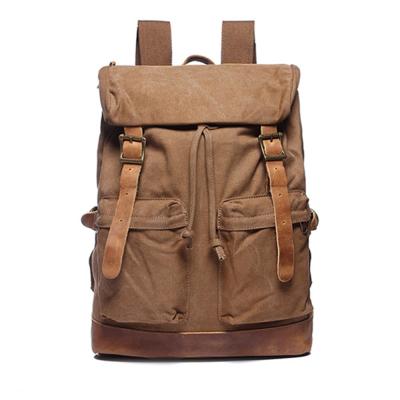 China Large Capacity Multifunctional Waterproof Canvas Backpack With Notebook Middle Layer Laptop Backpack For Adult for sale