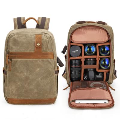 China New high quality hot sale unisex waterproof canvas camera backpack for sale