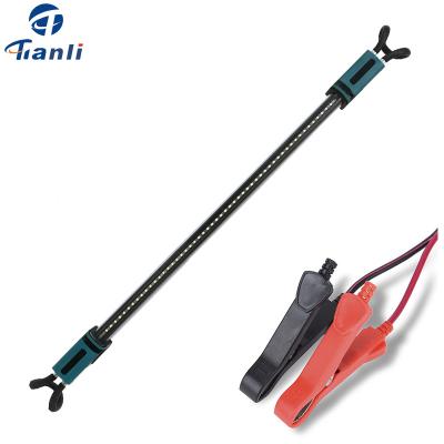 China 12V Car Battery Telescopic Clamp Under Hood Work Light, Under Hood LED Inspection Light with Two Extendable Hooks for sale