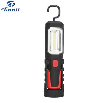 China Emergency 2 In 1 Magnetic Work Lamp Rechargeable COB LED Front Flashlight Torch With Pivoting Bracket for sale