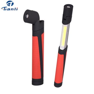 China Promotional Handheld Emergency And Extended Telescopic Work Light And COB LED Torch AAA Batteries Powered for sale