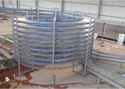 China High Capacity Food Cooling Conveyor Chain Spiral Conveyors New Condition for sale