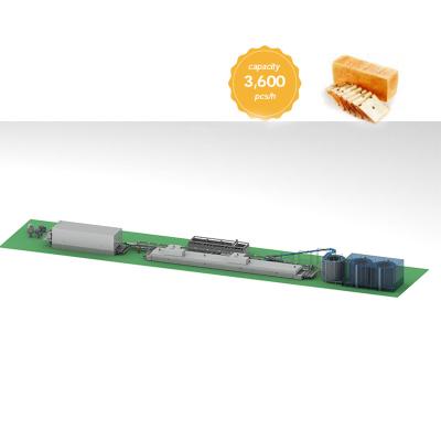 中国 Toast & Loaf 3600pcs / H Bread Production Line 販売のため