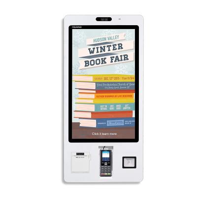 China Bookstore Bookstore LCD Touch Screen Self Service Question Function Interactive Payment Kiosk For Library Books Borrowing Referral for sale