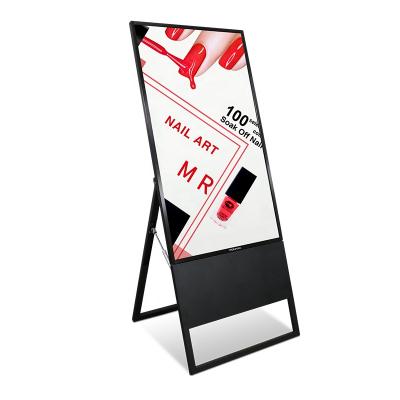 China Flodable 32 42 inch floor standing lcd portable digital signage media player digital signage for sale