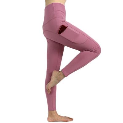 China Custom Antibacterial Gym Yoga Ladies Yoga Pants Ladies Fitness Waist Lady Women Yoga Pants Compression Sports Top Wholesale With Pockets for sale