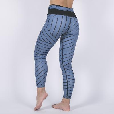 China Wholesale Antibacterial Fitness Tights High Waist Printed Ladies Customized Yoga Leggings For Women for sale