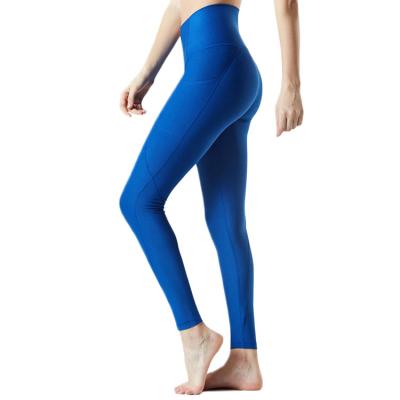 China Breathable women plain high waisted tight black white workout yoga fitness sport gym leggings wholesale for sale