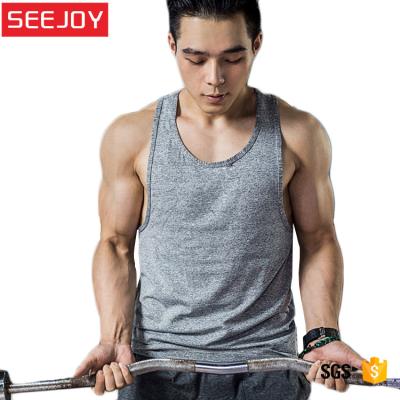 China Custom Fitness Men's Yoga Sport Gym Cotton Anti-pilling Print Anti-Pilling Tank Tops for sale