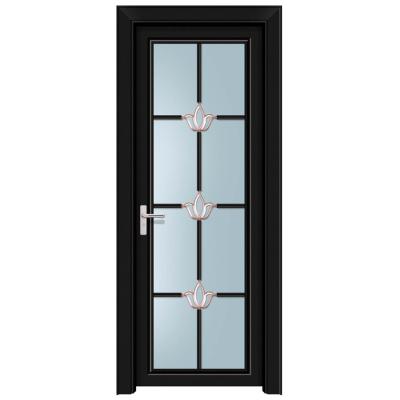 China Factory Hot Selling Thermal Break Aluminum Swing Bathroom Door Design With Double Glazing Interior for sale