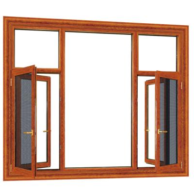 China Magnetic Screen Aluminum Windows With Slats Finish Aluminum Windows Mosquito Net Samples for sale