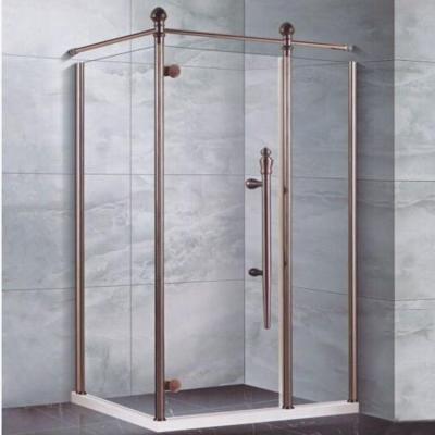 China Modern Square Glass Straight Shape Sliding Shower Bathroom Enclosure Tray From China Factory Wholesale Price for sale