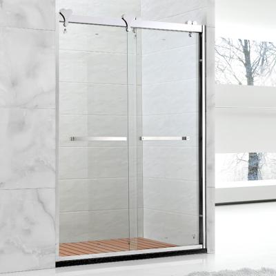 China Smoothly Slide Custom Tempered Glass Shower Room Doors for sale