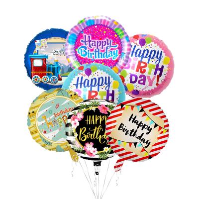 China Birthday Balloon 18 Inch Foil Mylar Helium Balloon Around Inflatable Balloons For Birthday Party Baby Shower Decorations Supplies for sale