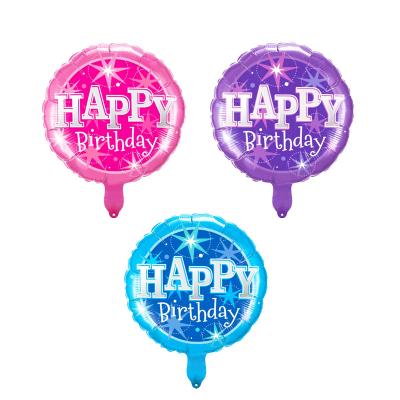 China Babyshower 18 Inch Happy Birthday Foil Balloons and Round Mylar Helium Balloon Party That Can Fly for Decorations Supplies for sale