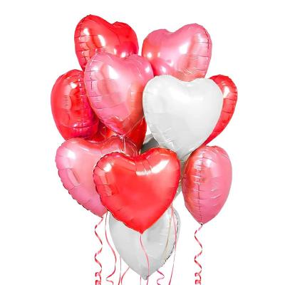 China Heart balloon 18 inch heart foil balloons for special night romantic decorations valentines day decorations for sale