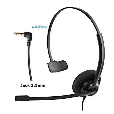 China Comfortable Earphone Competitive Price Call Center Headset Pretty Headband Wired Headset Noise Reduction Microphone for sale