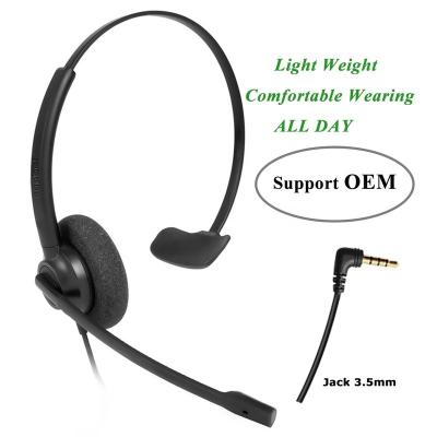 China Lightweight Wired Earphone Headset With Microphone 3.5 Mm For Android Phone Adjustable Headband Earphone Headphones for sale