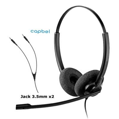 China Earphone Factory Price Wired Headset Active Noise Canceling Office Headset With Microphone Support OEM Service for sale