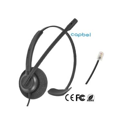 China Over - Head Good Quality Desktop Headphones And Earphones With Microphone For Telephone RJ9 for sale