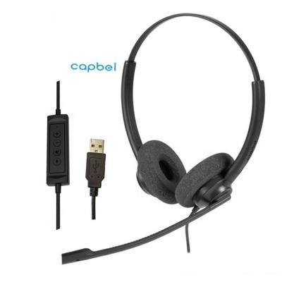 China Earphone Computer Headset With Volume And Mute Control In Line USB-C Headset Office Chat Headset for sale