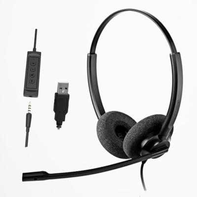 China Wholesale Best Quality New Design Headset Computer Gaming Office Operator Earphone With Mic Headset For Computer for sale