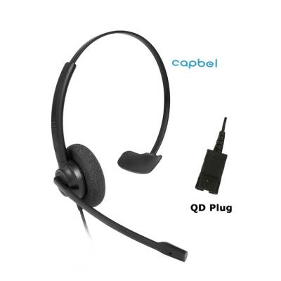 China Earphone Business Single Ear Headset With QD Plug For Headset Call Center Earpiece for sale