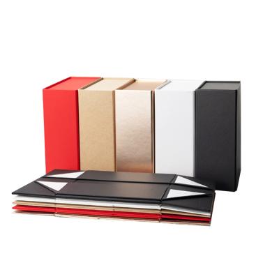 China Custom Luxury Recycled Materials FocusBox Cardboard Kraft Paper Magnet Wave Foldable Empty Magnetic Gift Box for sale