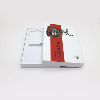 China High End Recycled Materials Custom Design Hard Matte White Paper Electronics Packaging Box With EVA Insert for sale