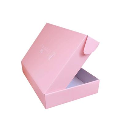 China Materials FocusBox Cheap Custom Logo Appearance Printing Pink Cosmetic Recycled Sensitive Corrugated Paper Box for sale