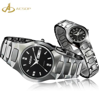 China 2018 Best Quality Automatic Date Quartz Movement Tungsten Steel Sapphire Steel Fashion Watches For Men for sale