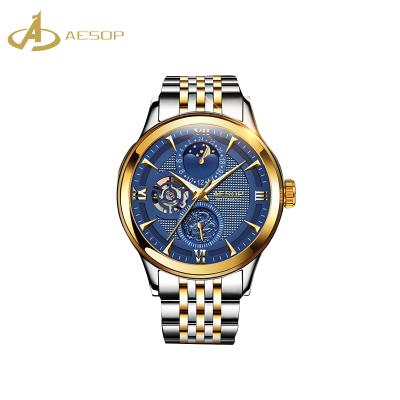 China 2019 hot selling OEM costom water proof automatic cheap wristwatch Geneva date luxury brand own brand watch custom men /women for sale