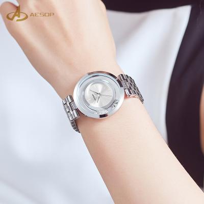 China Lucky Alarm Goddess, Stone To Work Cherry Powder New Design Fashion Girls Watch Women Wrist Watch Luxury Women for sale