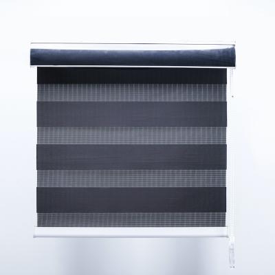 China Best Window Shades Minimalist For Office Double Layer Manual Zebra Shades Double Roller Shades for sale