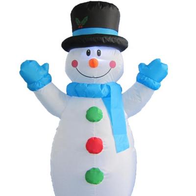 China Festival Decoration 120cm/4ft Outdoor Inflatable Christmas Decorative Snowman With Hats And Scarf for sale