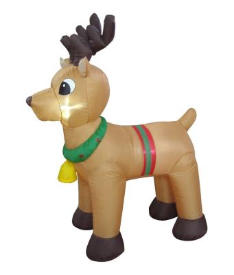 China Festival Decoration 120cm/4ft Inflatable Reindeer Christmas Inflatable Reindeer for sale