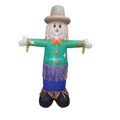 China Adorable Festival Decoration 180cm Inflatable Scarecrow For Halloween Decoration Outdoor Decorative Garden for sale